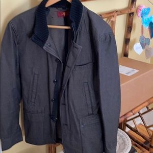 7 for all mankind men’s jacket black size small